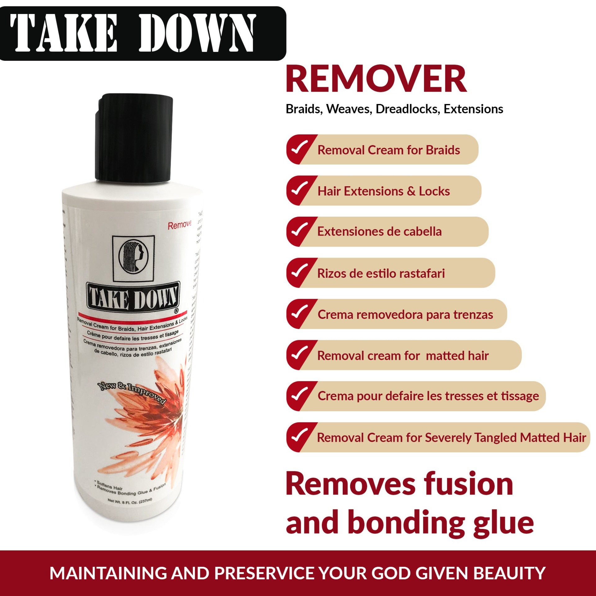 Take Down Remover Detangler product